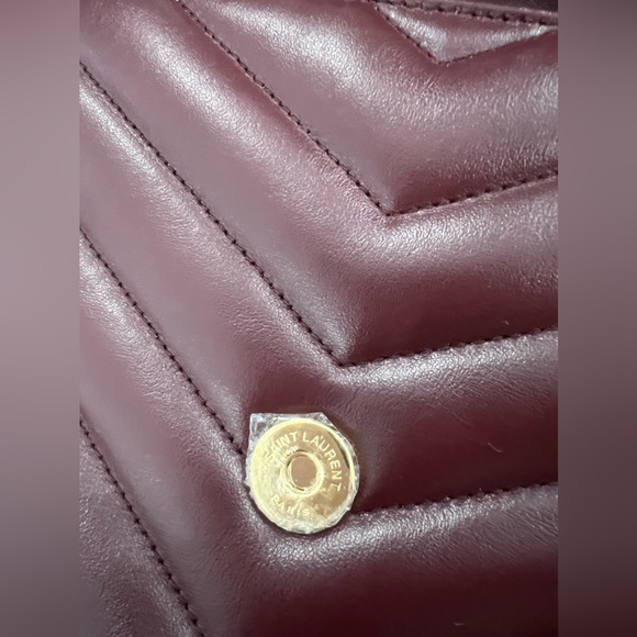 LOULOU SMALL CHAIN BAG IN QUILTED "Y" LEATHER - Picture 2 of 11